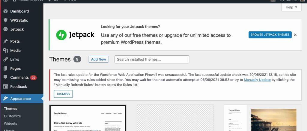 menambah themes wordpress