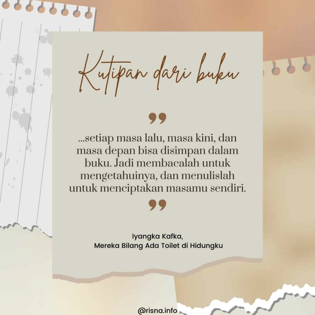 mereka bilang ada toilet di hidungku