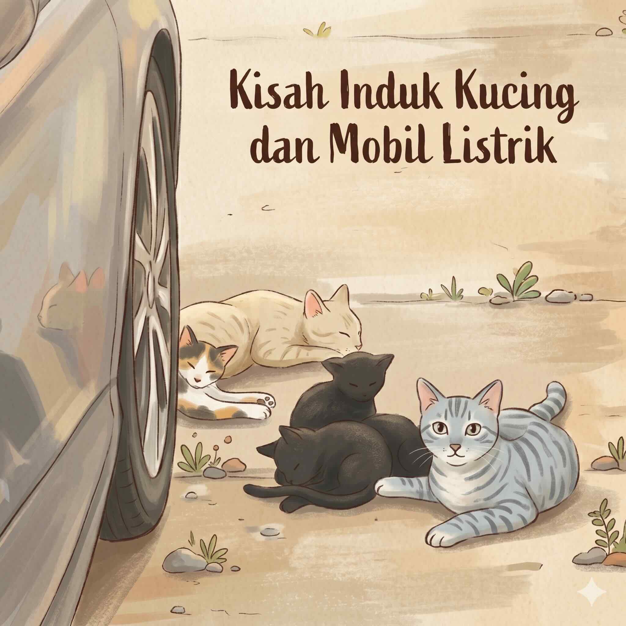 Kisah Induk Kucing dan Mobil Listrik